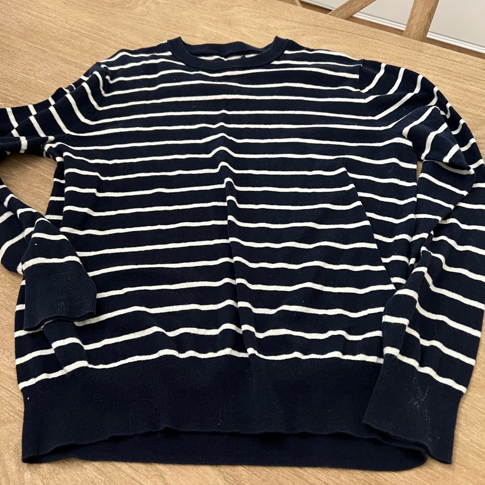 J.crew mercantile striped crewneck sweater size medium